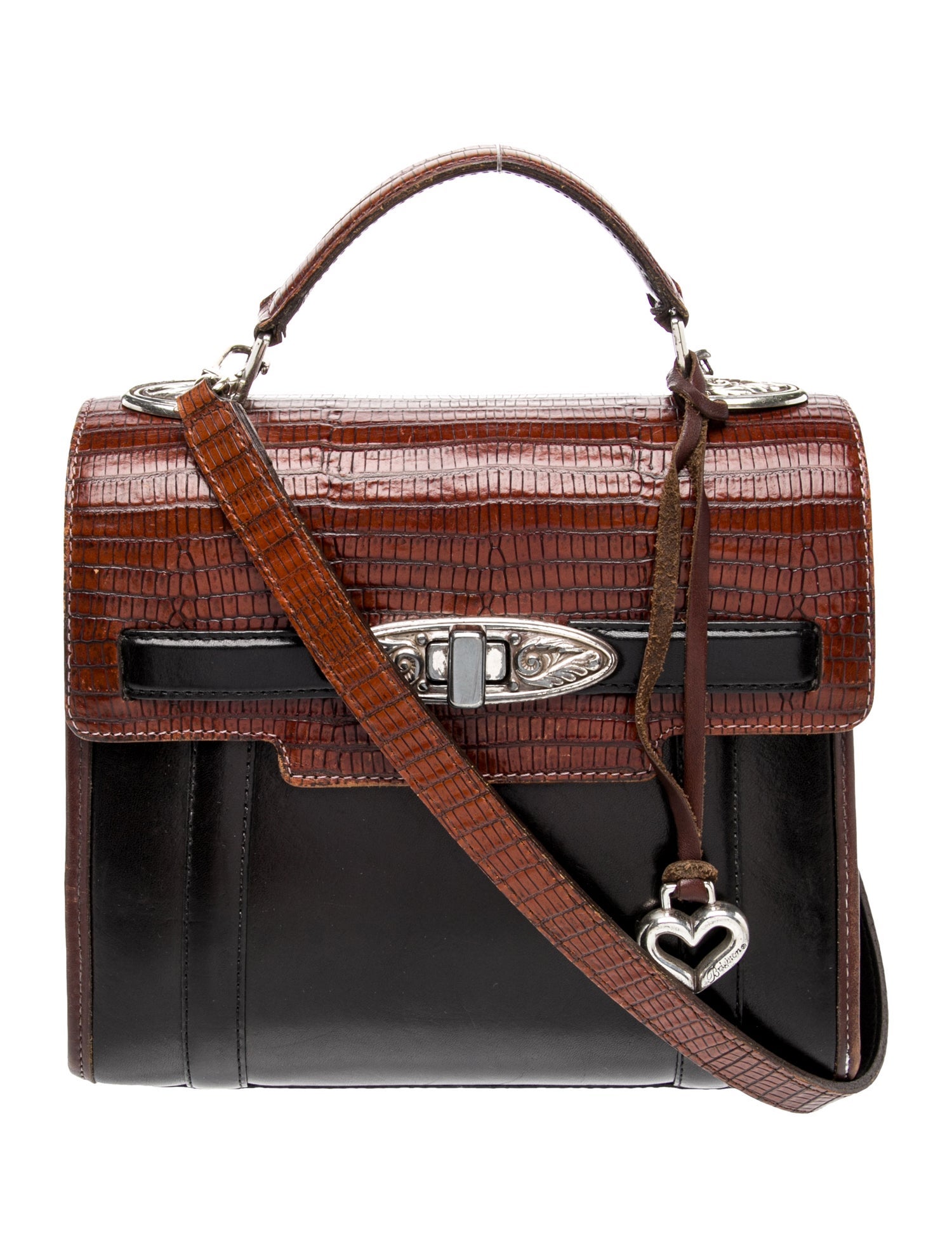 Brighton Leather Top Handle Bag