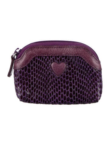 Brighton Wallets Patent Leather Animal Print Coin Pouch