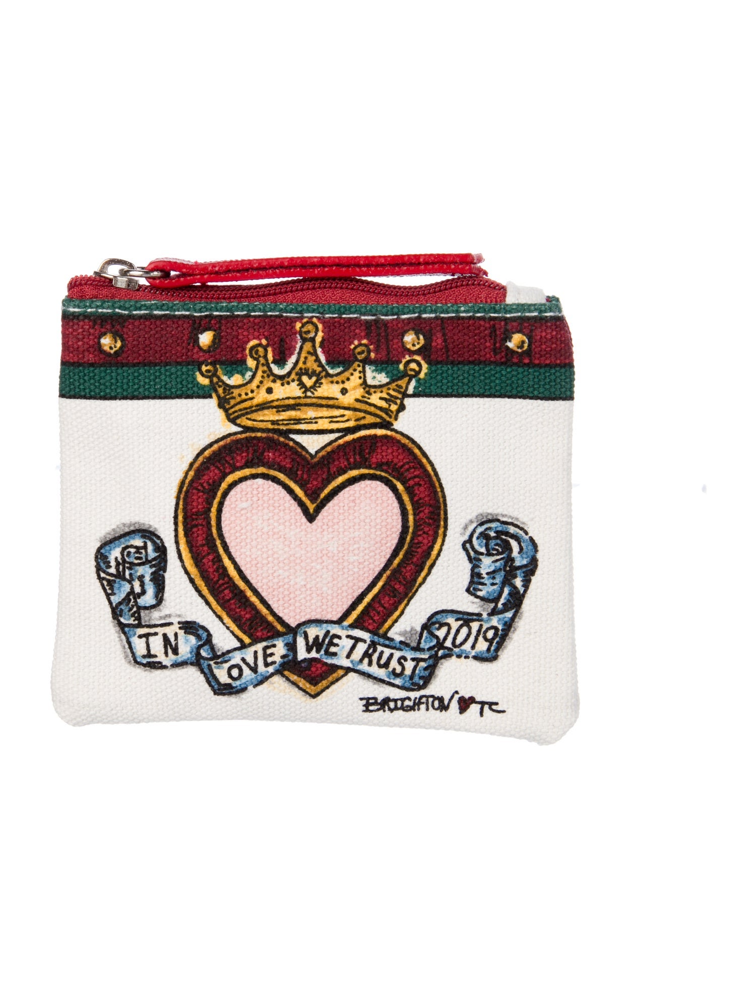 Brighton Canvas Printed Coin Pouch