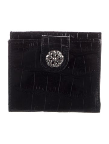 Brighton Wallets Embossed Leather Compact Wallet