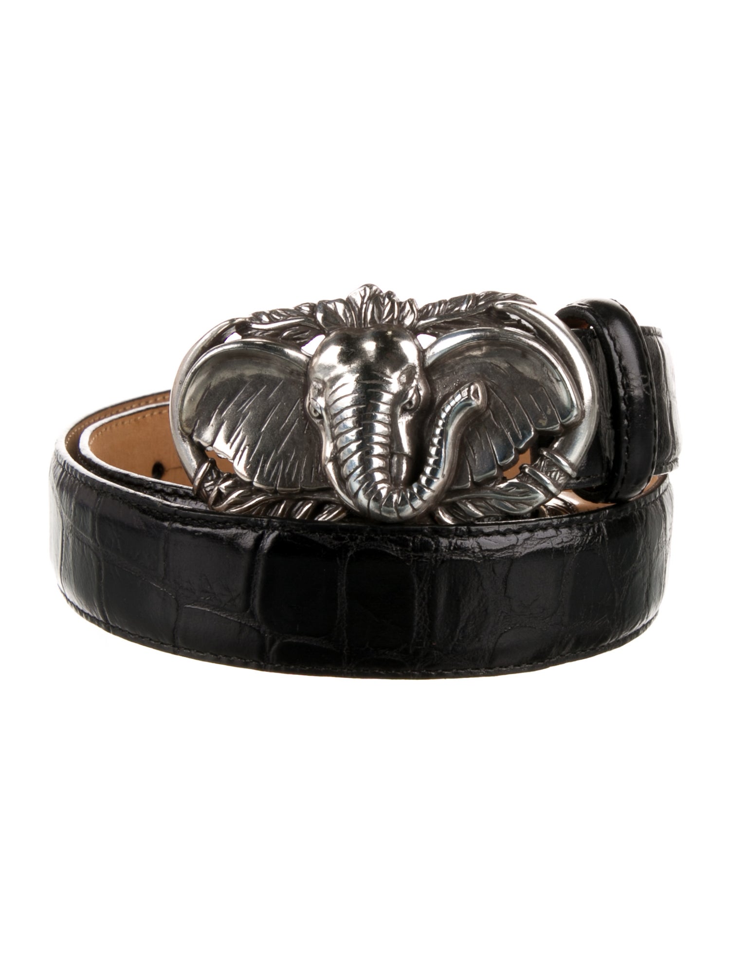 Brighton Skinny Alligator Waist Belt