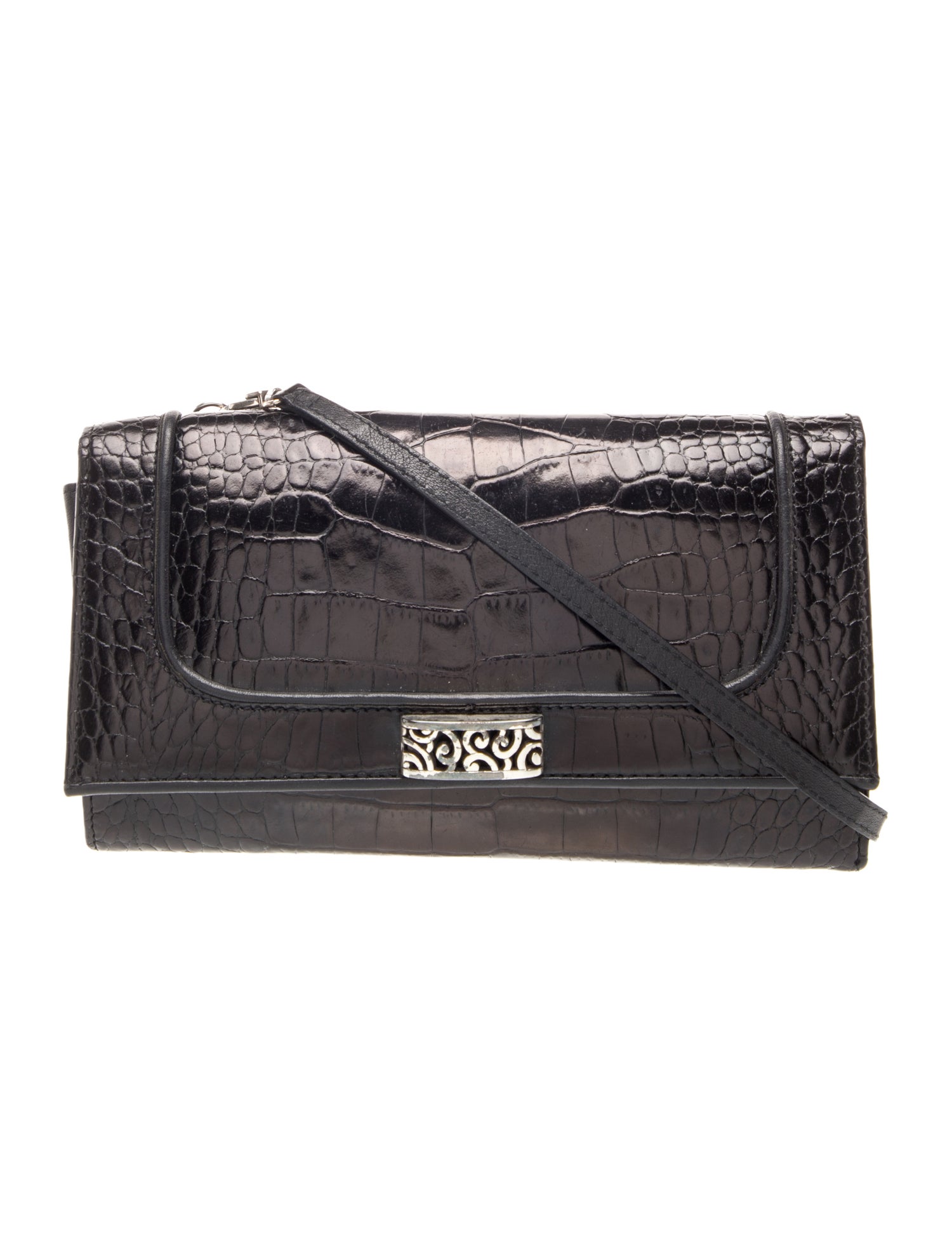 Brighton Embossed Leather Crossbody Bag