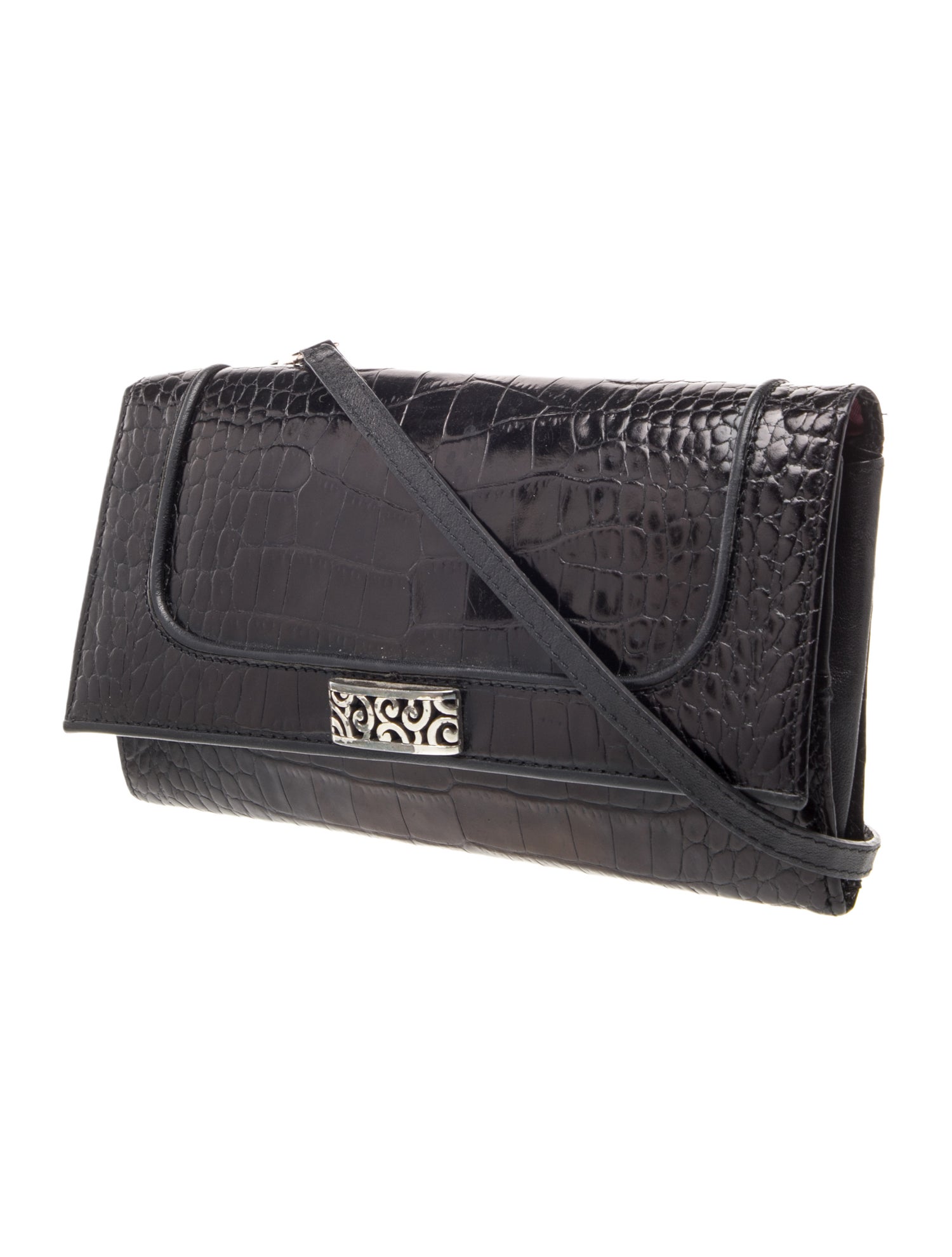 Brighton Embossed Leather Crossbody Bag