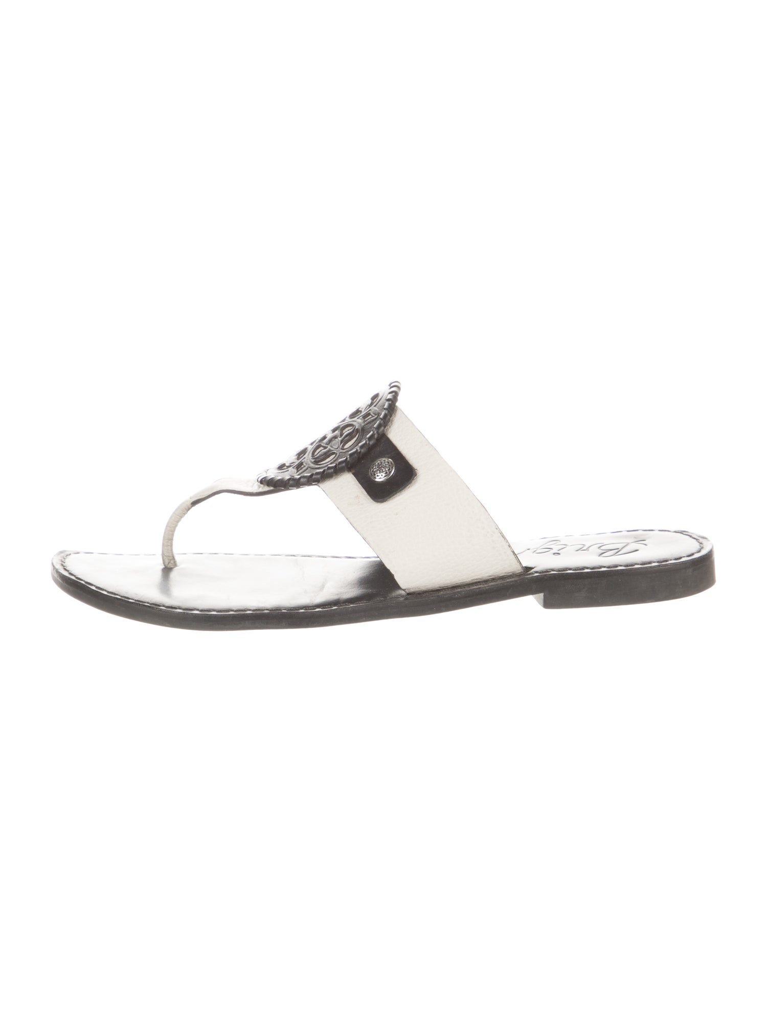Brighton Leather Slides