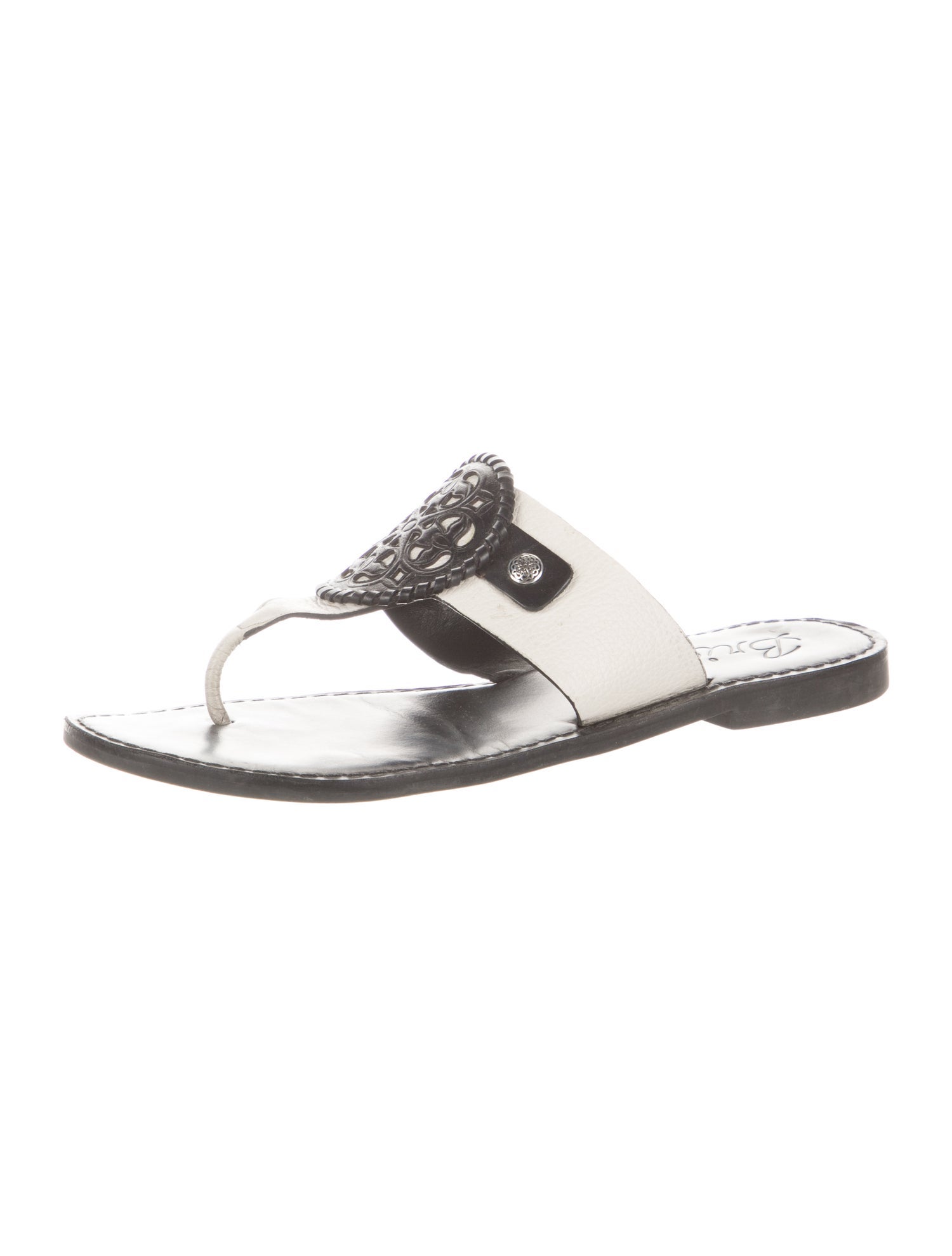 Brighton Leather Slides