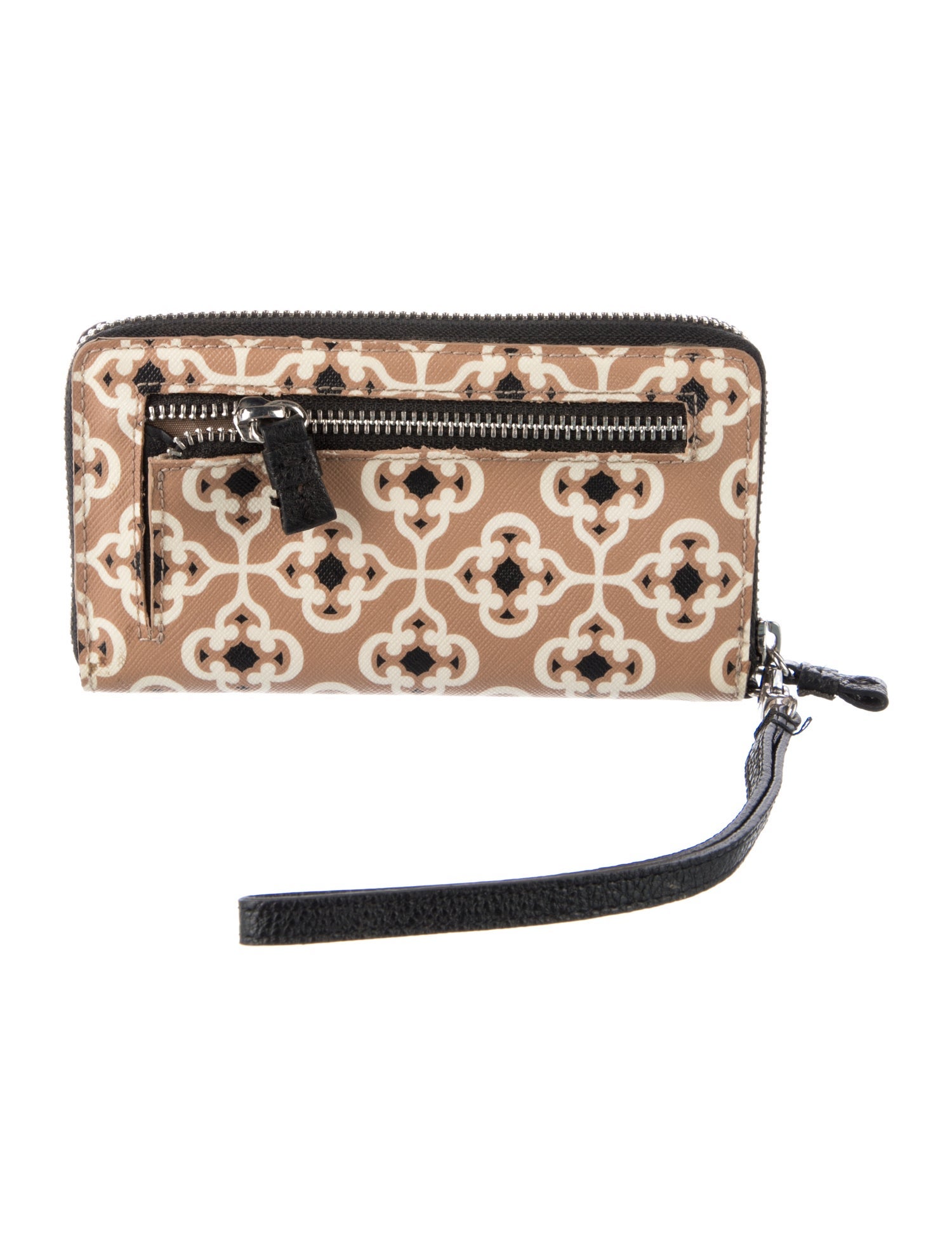 Brighton Saffiano Leather Printed Wristlet