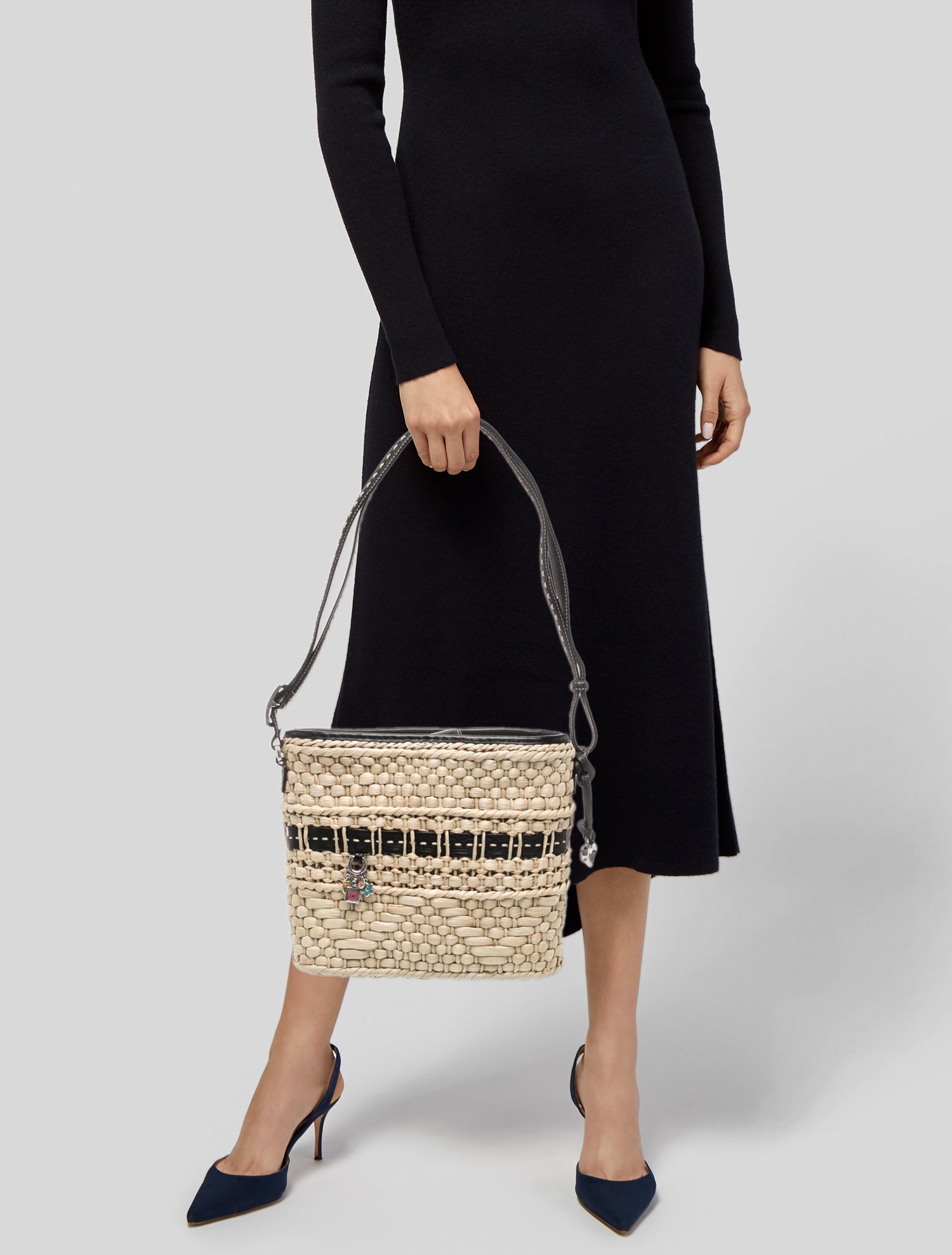 Brighton Raffia Top Handle Bag