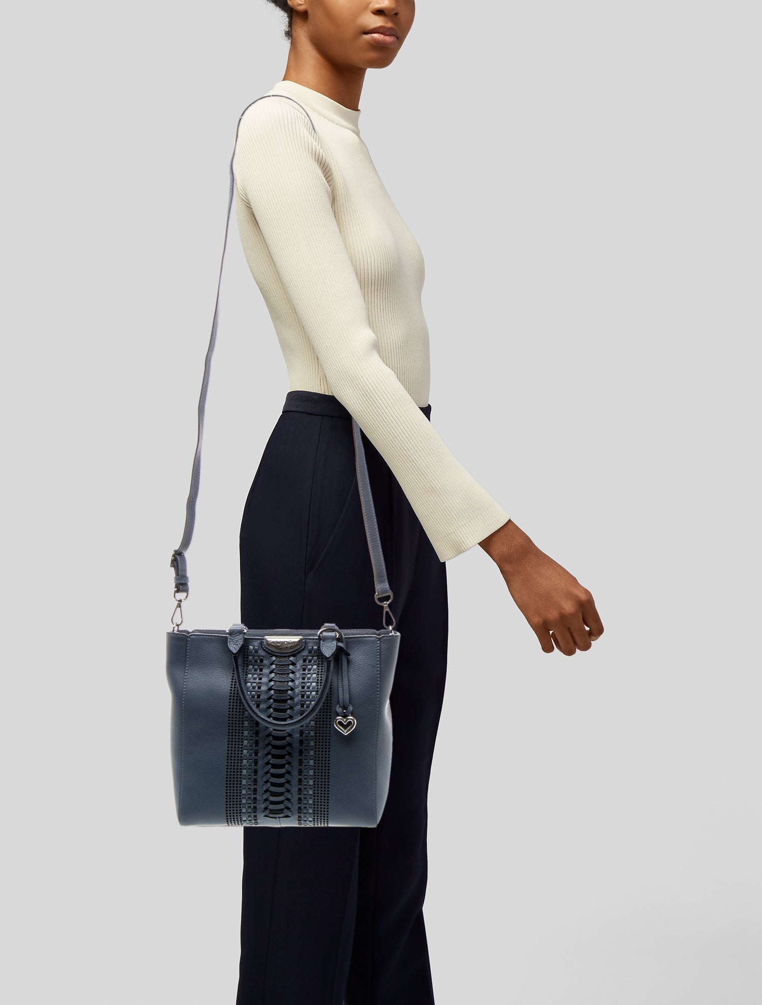 Brighton Leather Top Handle Bag