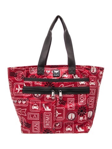 Pre-owned Brighton Nylon Tote In Red