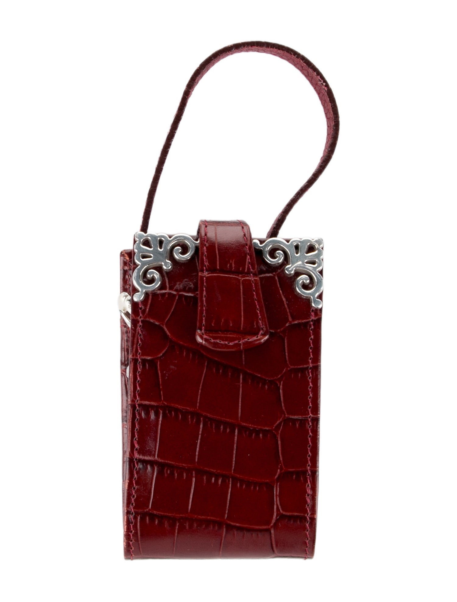 Brighton Embossed Leather Phone Holder