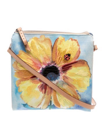 Pre-owned Brighton Leather Crossbody Bag In Blue