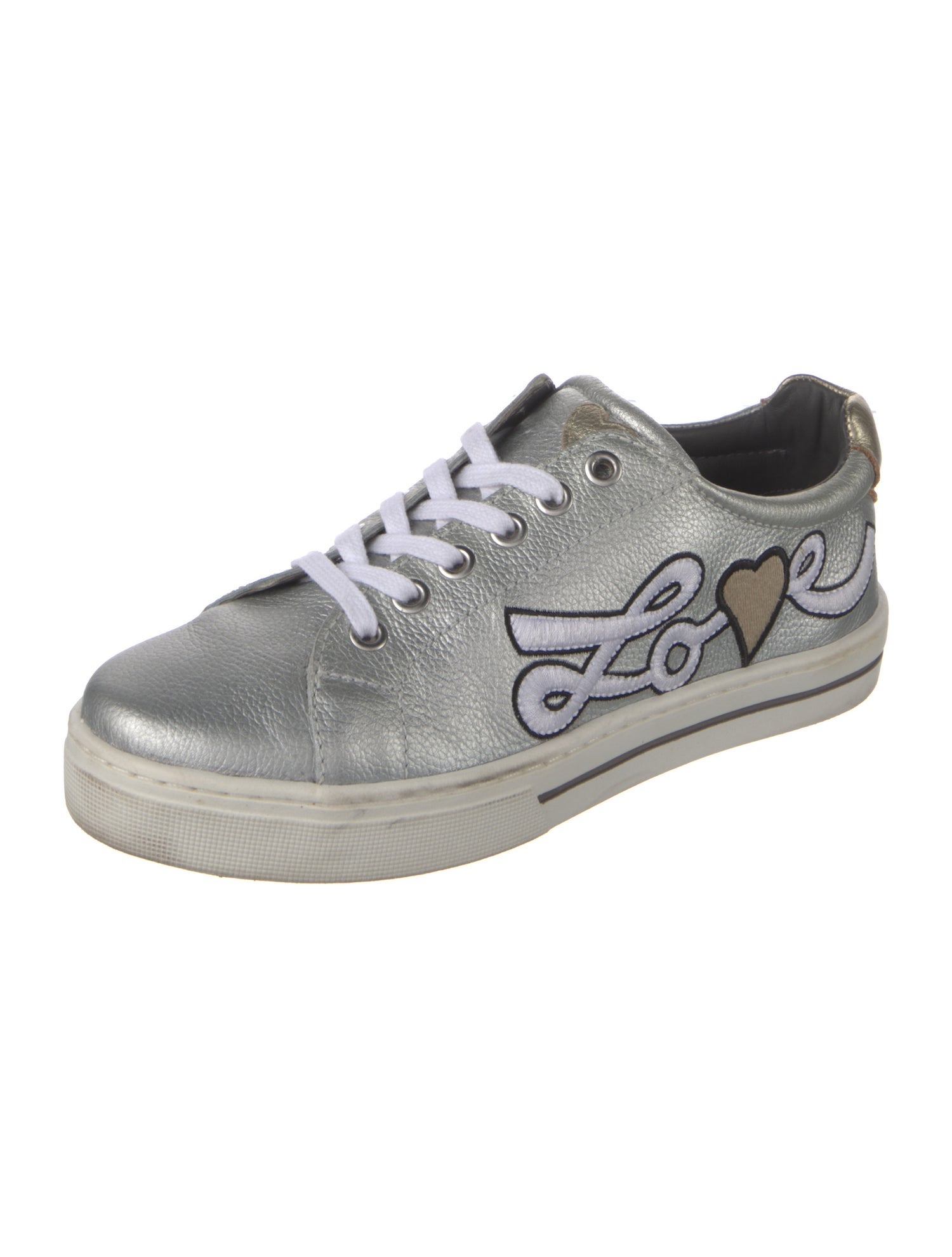 Brighton Leather Graphic Print Sneakers