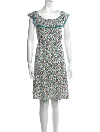 BODE Floral Print Mini Dress