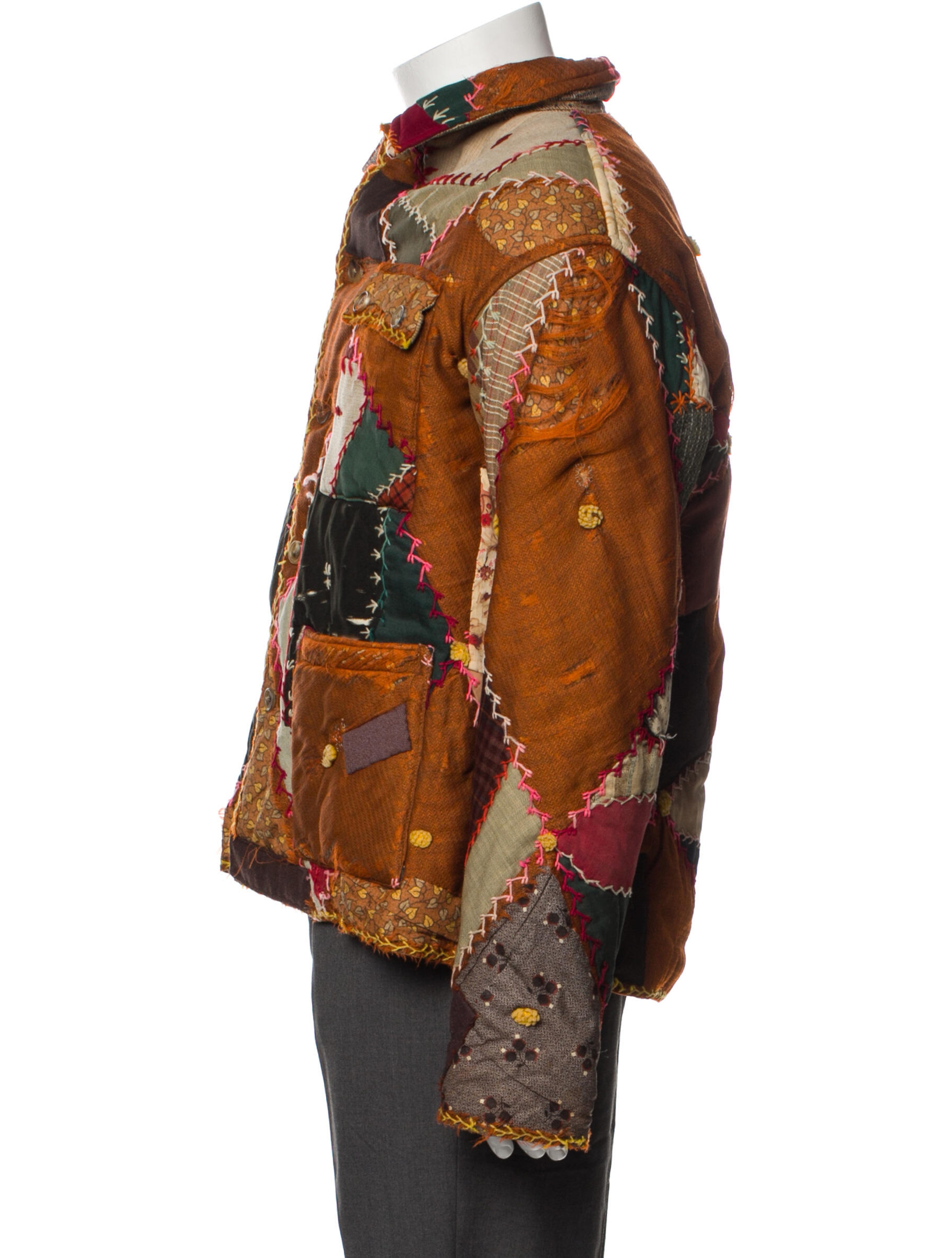 Quilted Patterned Utility Jacket
