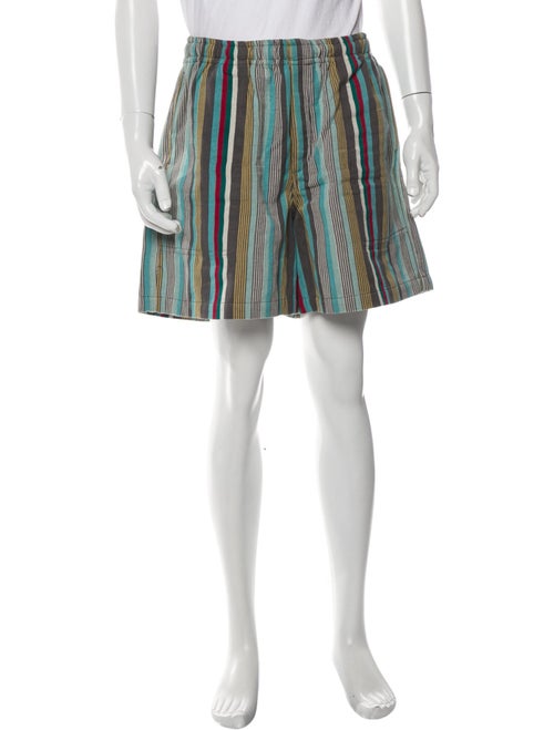 BODE Striped Flat Front Shorts