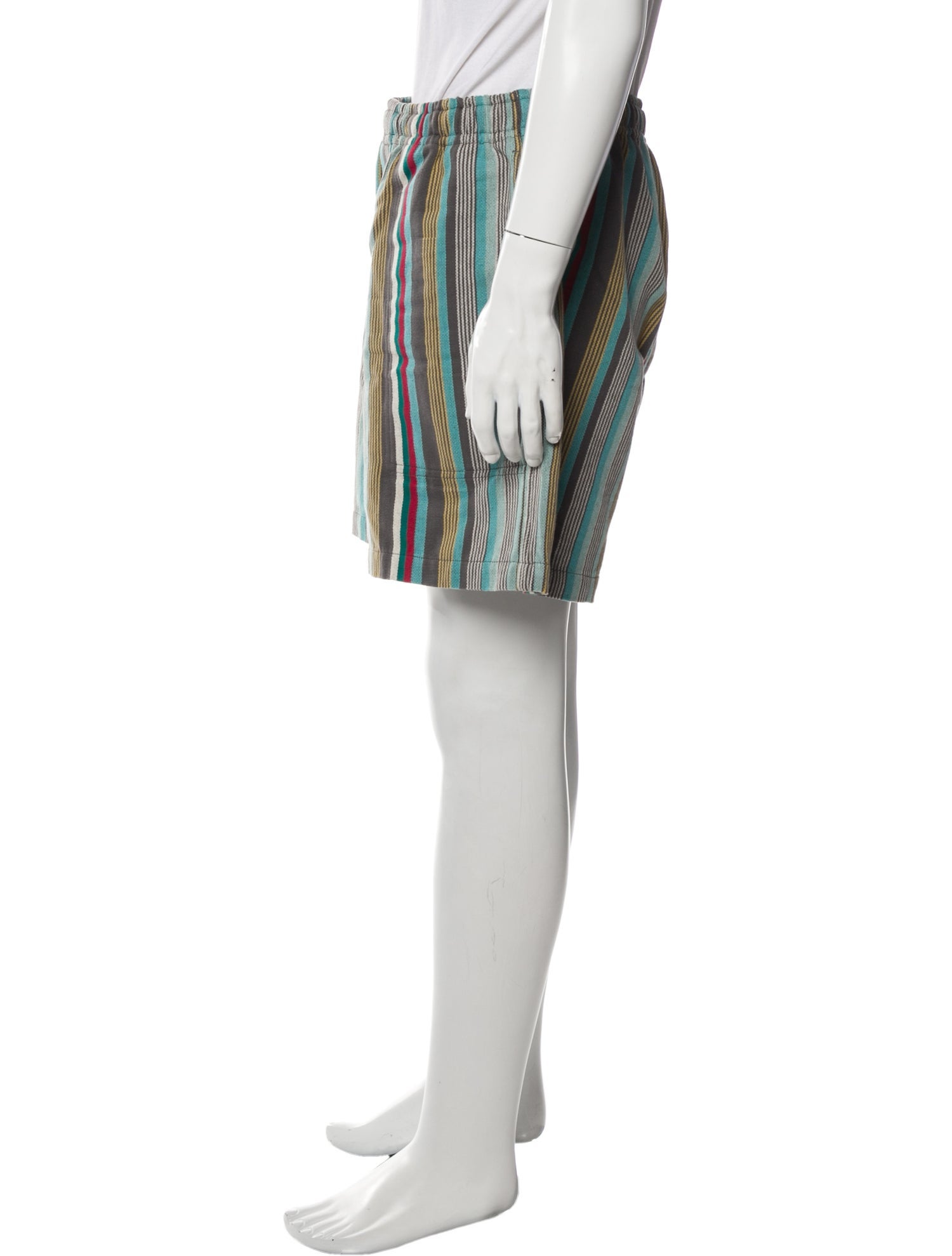 BODE Striped Flat Front Shorts