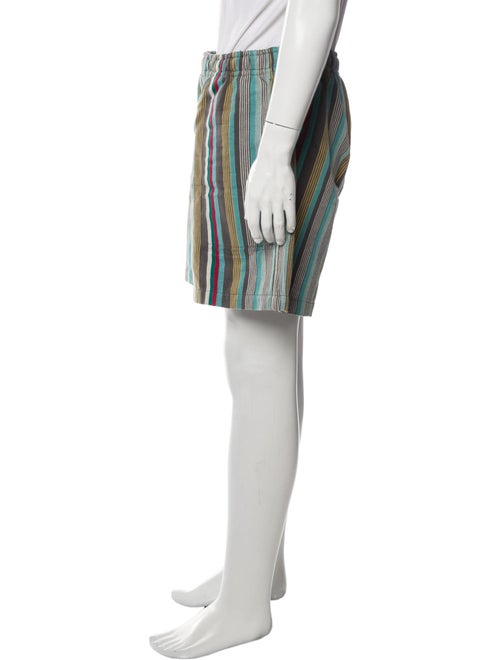 BODE Striped Flat Front Shorts