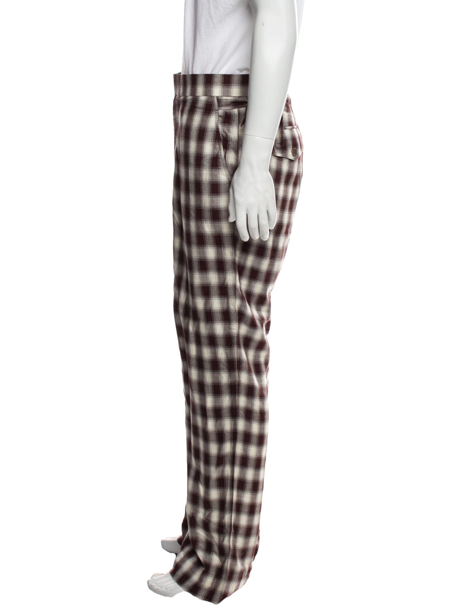 BODE Plaid Print Wide Leg Pants w/ Tags