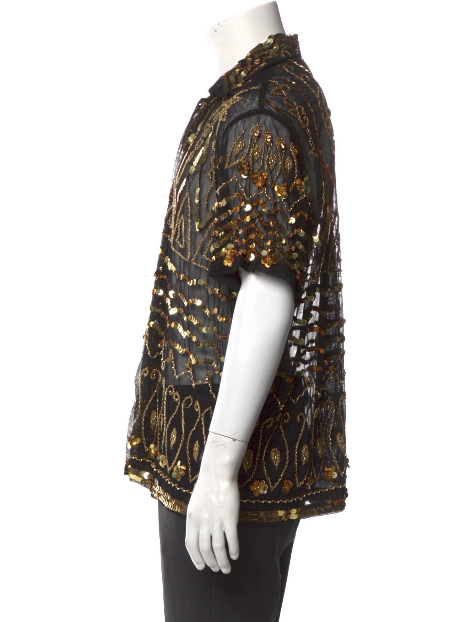 BODE Patterned Short Sleeve Shirt