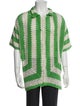 BODE Striped Turtleneck Polo Sweater