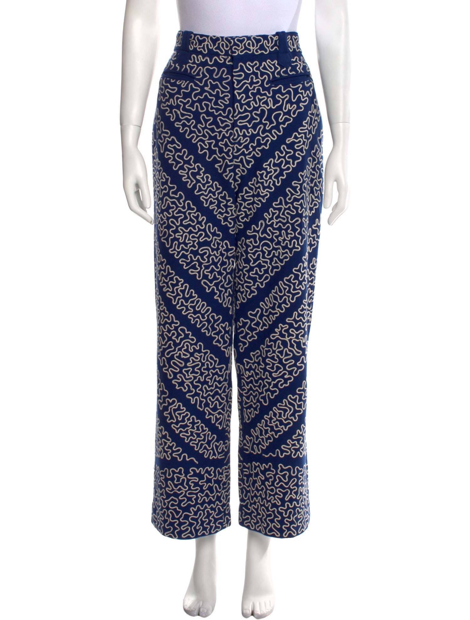 BODE Wool Wide Leg Pants