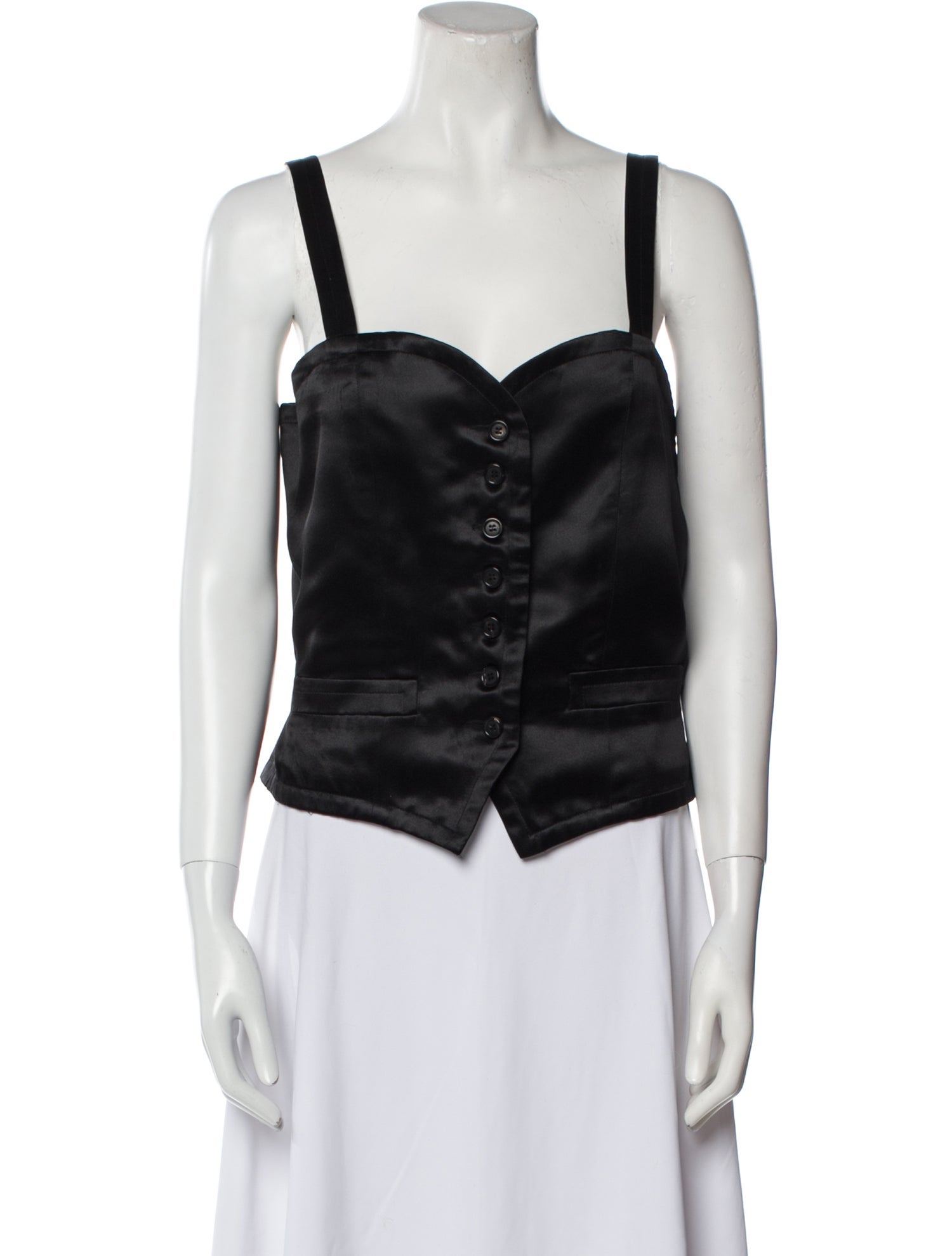 BODE Square Neckline Sleeveless Crop Top