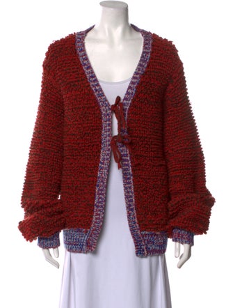 BODE Wool Open Front Sweater