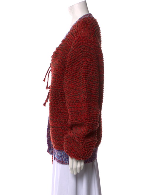 BODE Wool Open Front Sweater