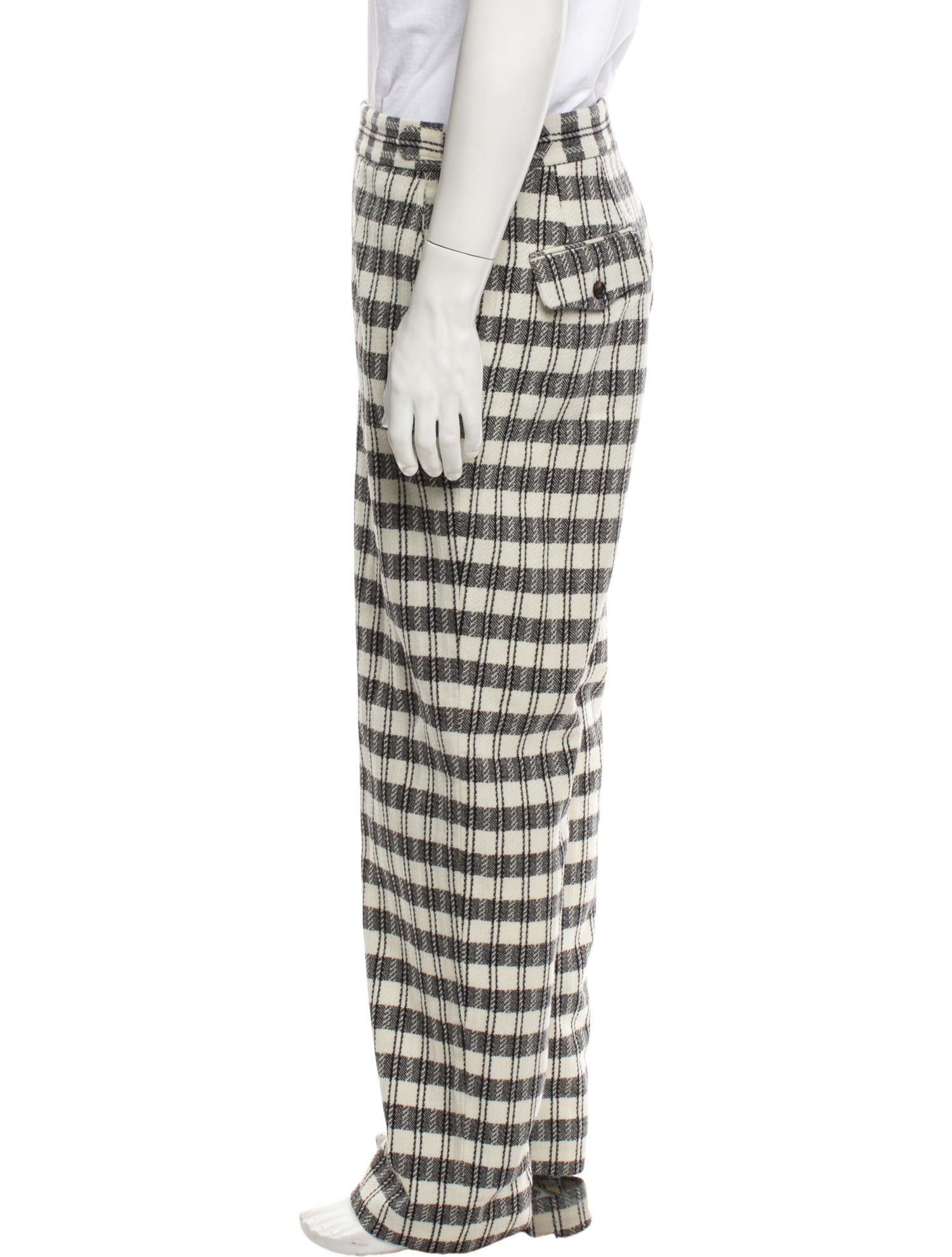 BODE Wool Wide Leg Pants