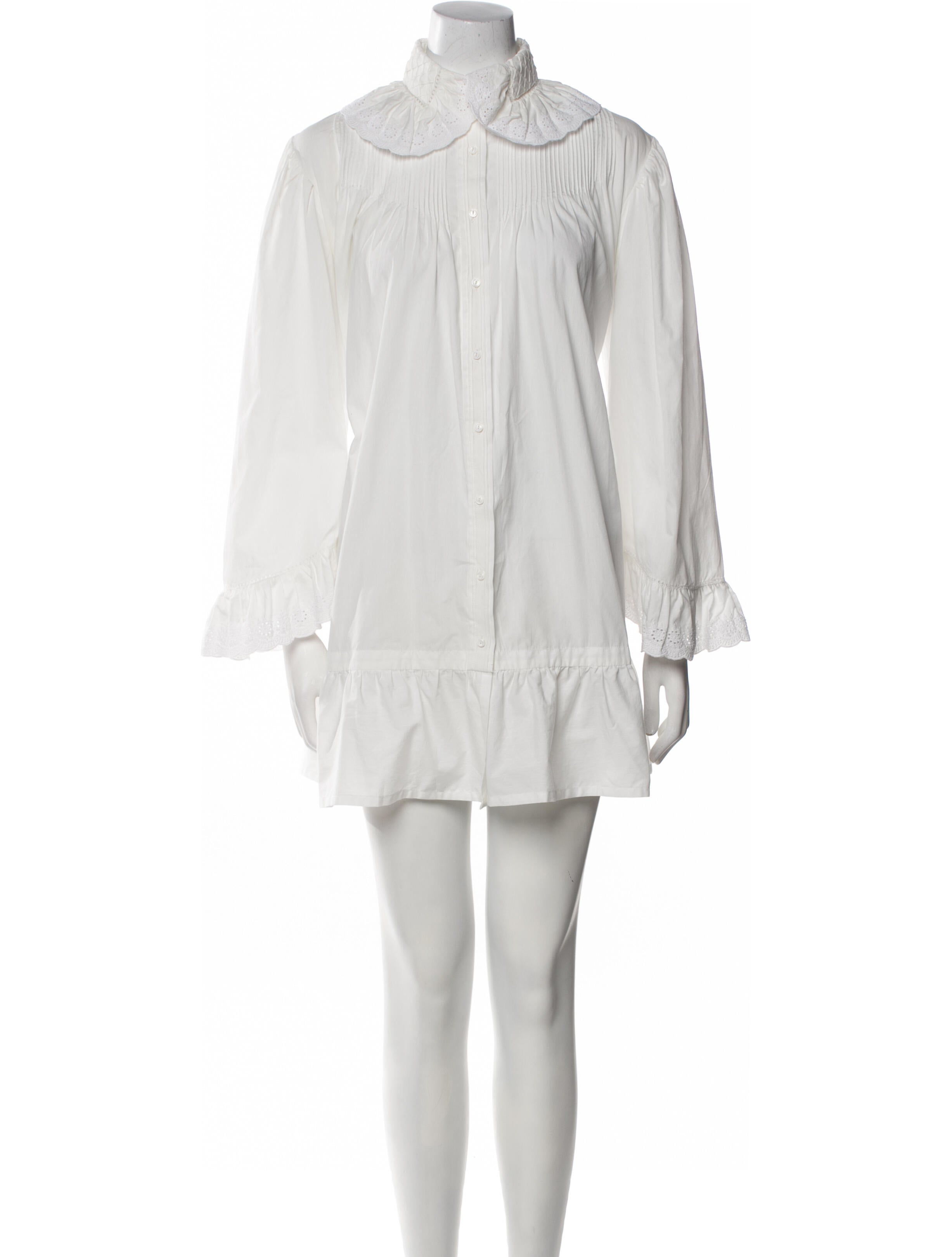 BODE Mock Neck Mini Dress