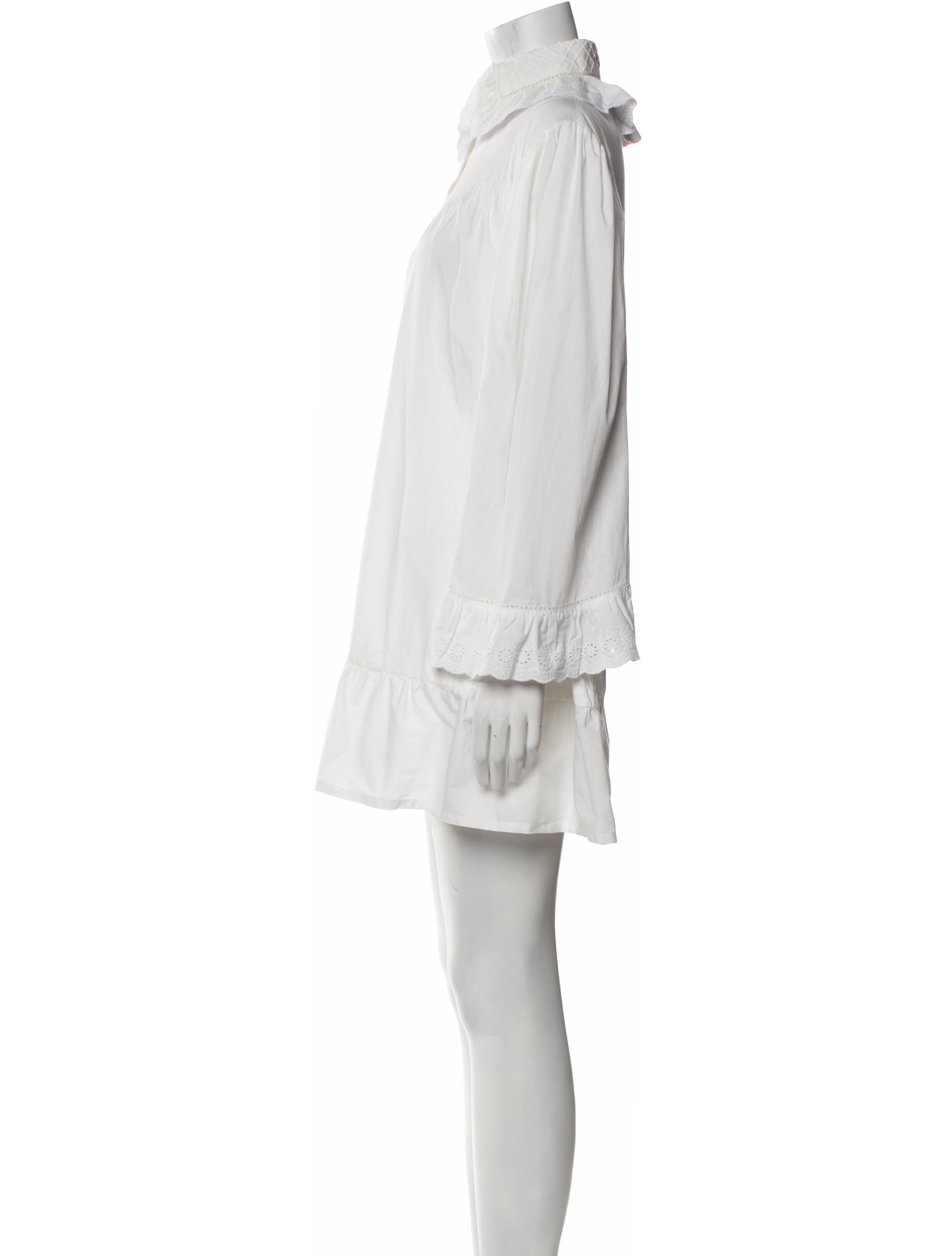 BODE Mock Neck Mini Dress