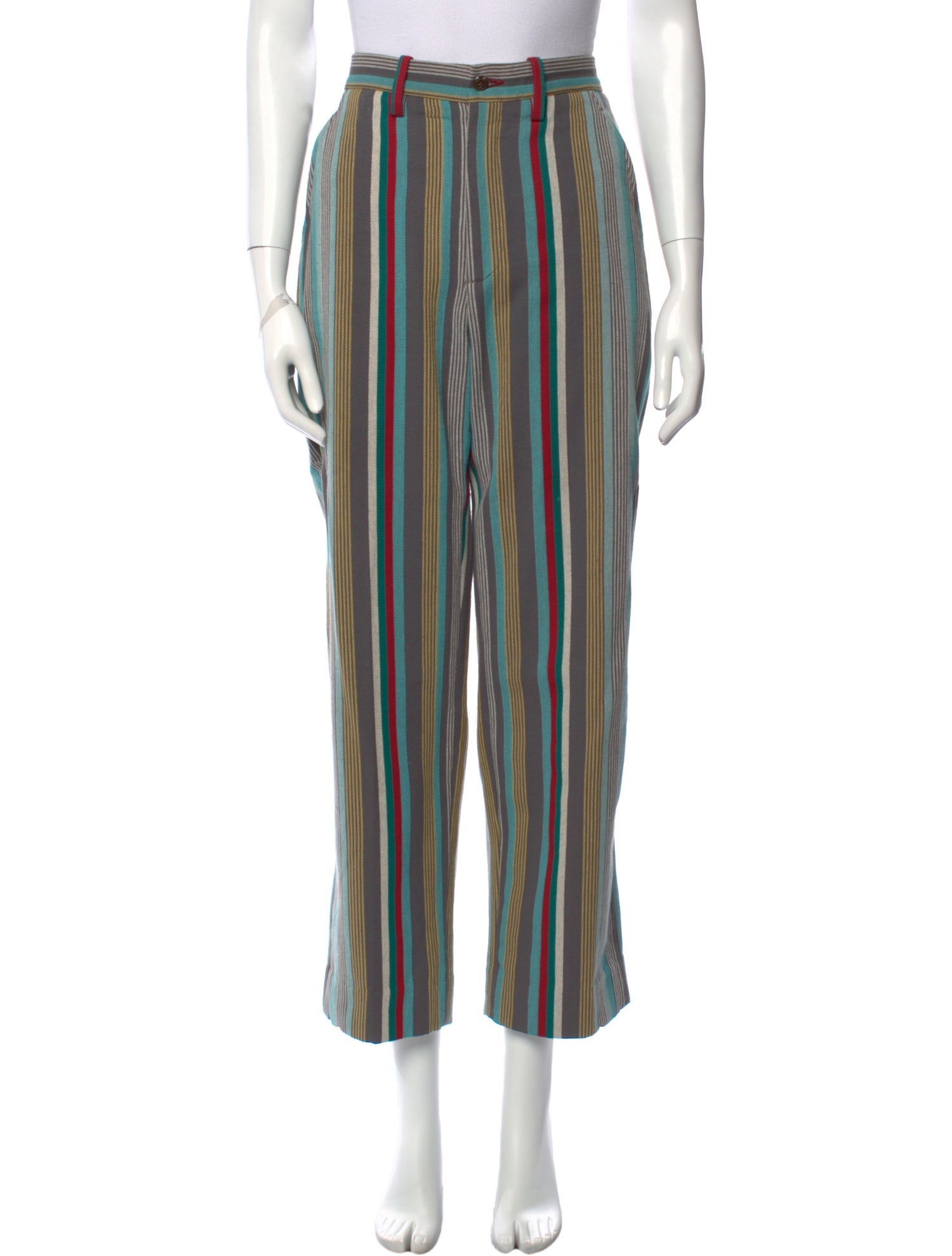 BODE Striped Wide Leg Pants