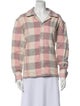 BODE Wool Plaid Print Button-Up Top