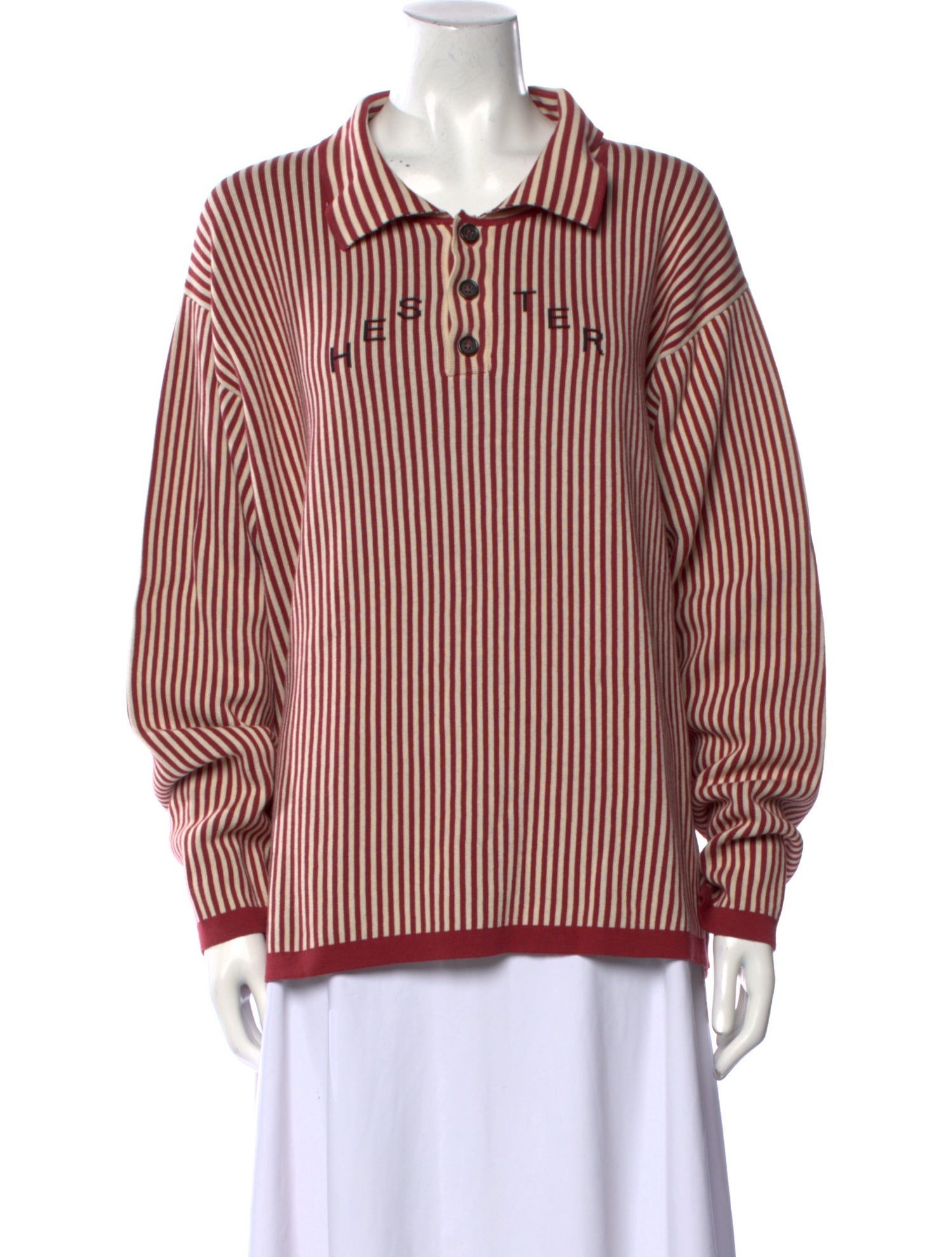 BODE Striped Long Sleeve Sweatshirt