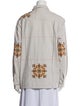 BODE Printed Long Sleeve Button-Up Top