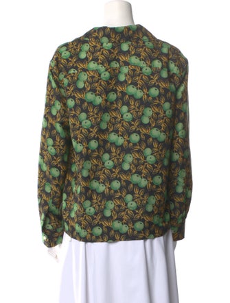 BODE Floral Print V-Neck Blouse