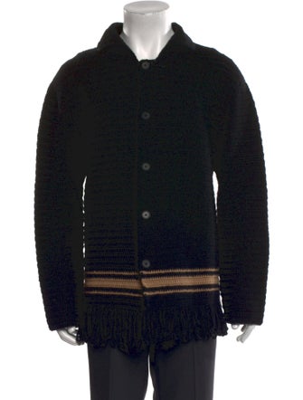 BODE Wool Printed Cardigan