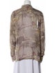 BODE Silk Printed Button-Up Top