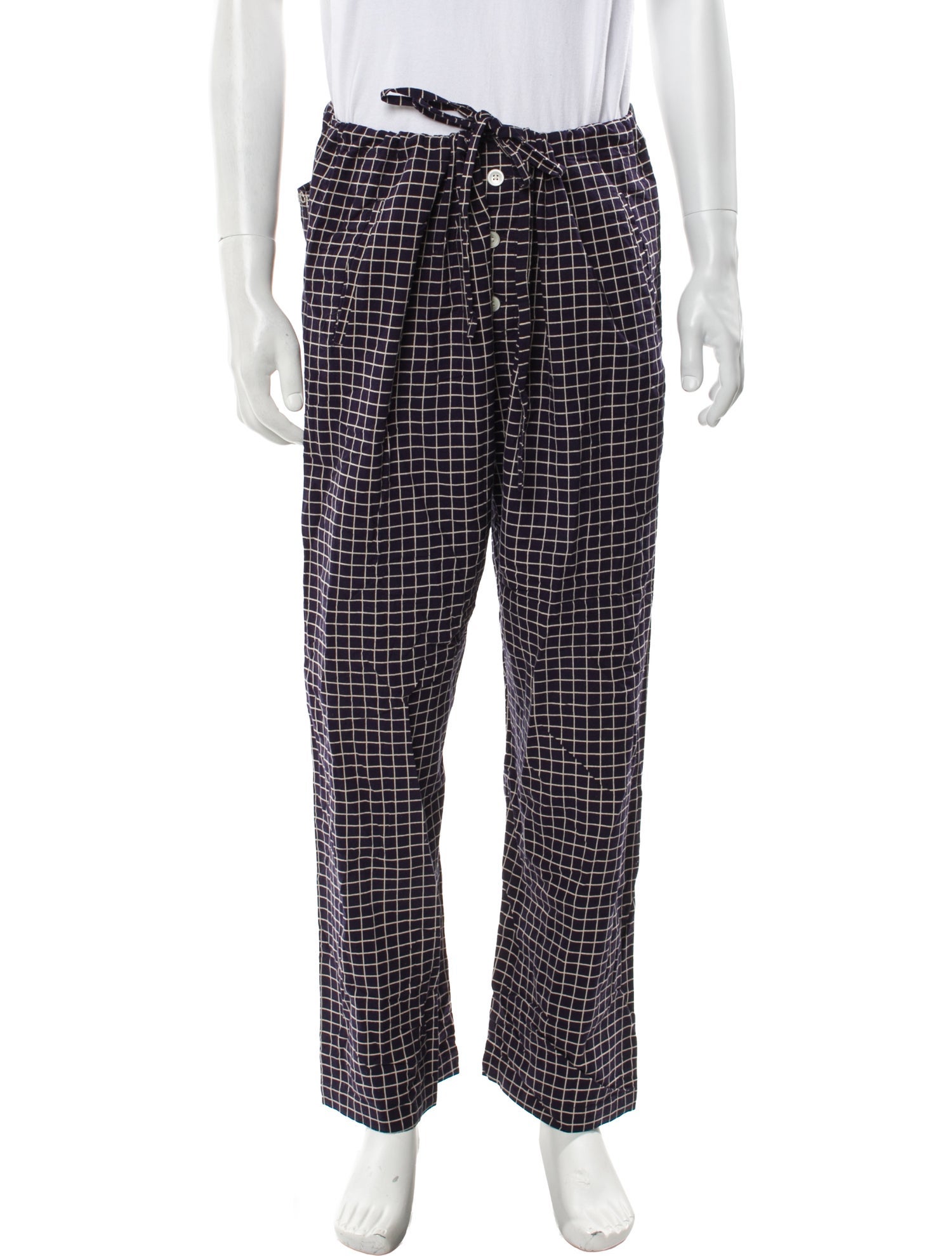 BODE Plaid Print Pajama Bottoms