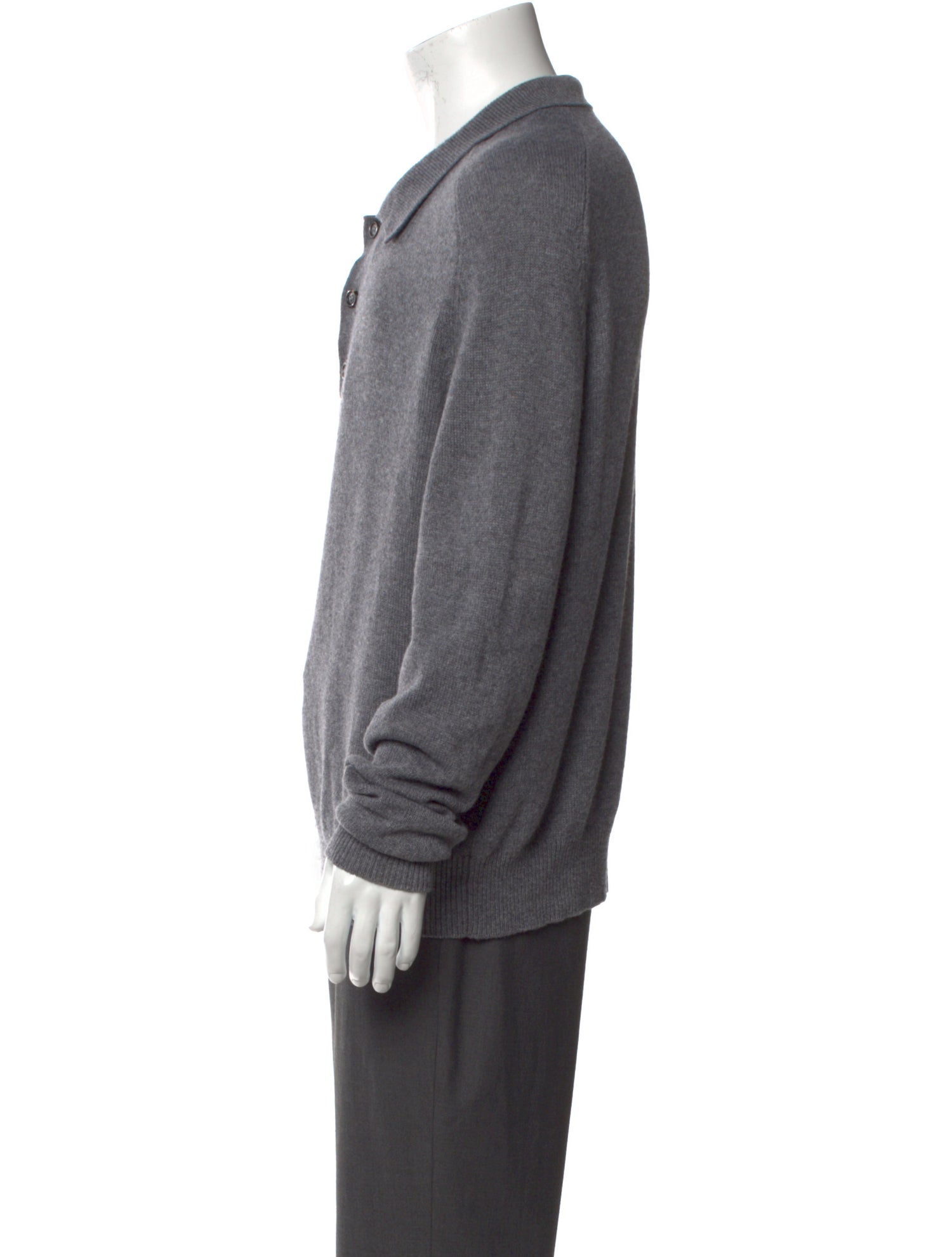 BODE Cashmere Collar Polo Sweater