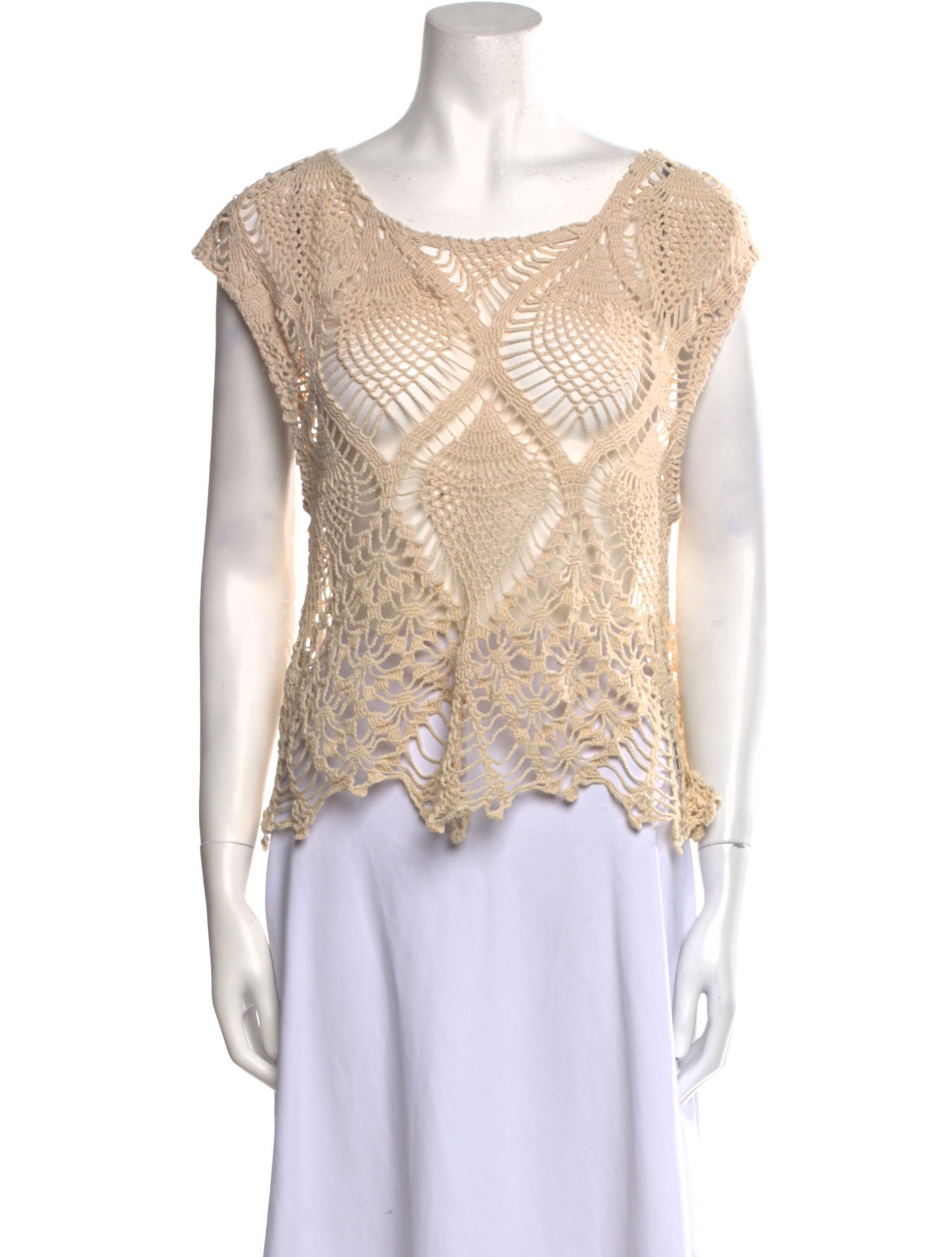 BODE Scoop Neck Short Sleeve Crop Top