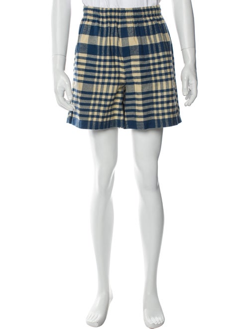 BODE Plaid Print Flat Front Shorts
