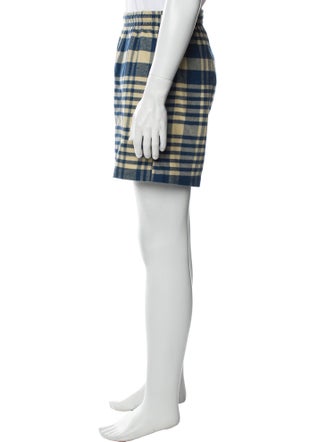 BODE Plaid Print Flat Front Shorts