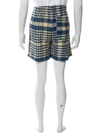BODE Plaid Print Flat Front Shorts