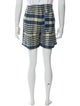 BODE Plaid Print Flat Front Shorts