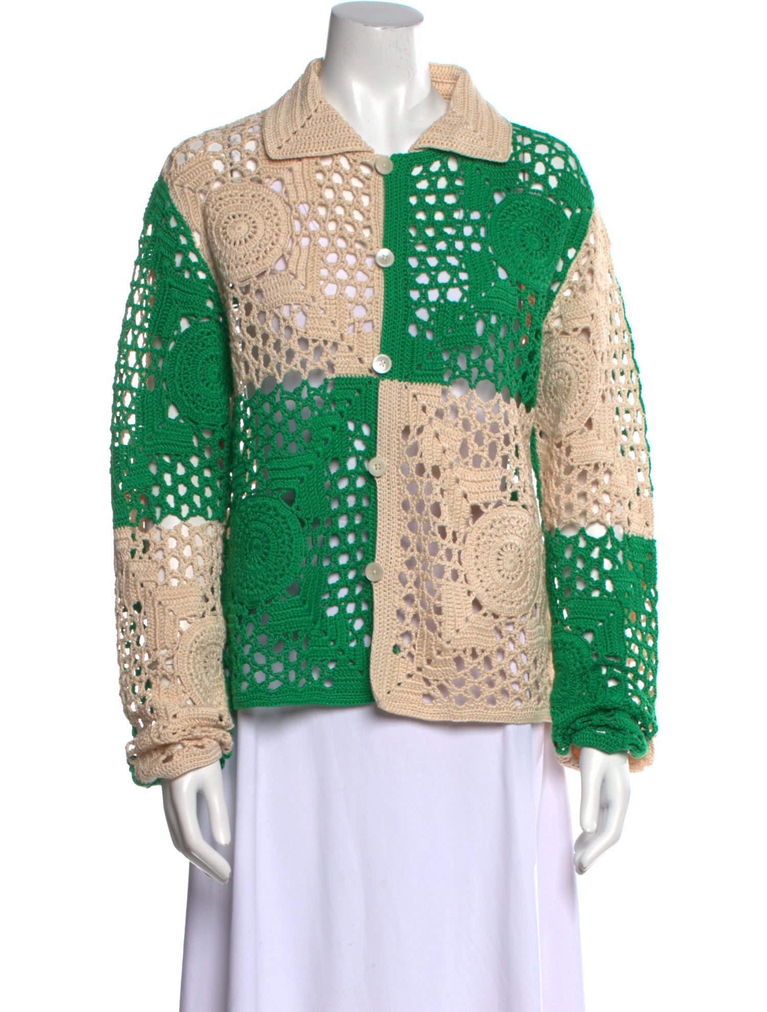 BODE Colorblock Pattern Sweater