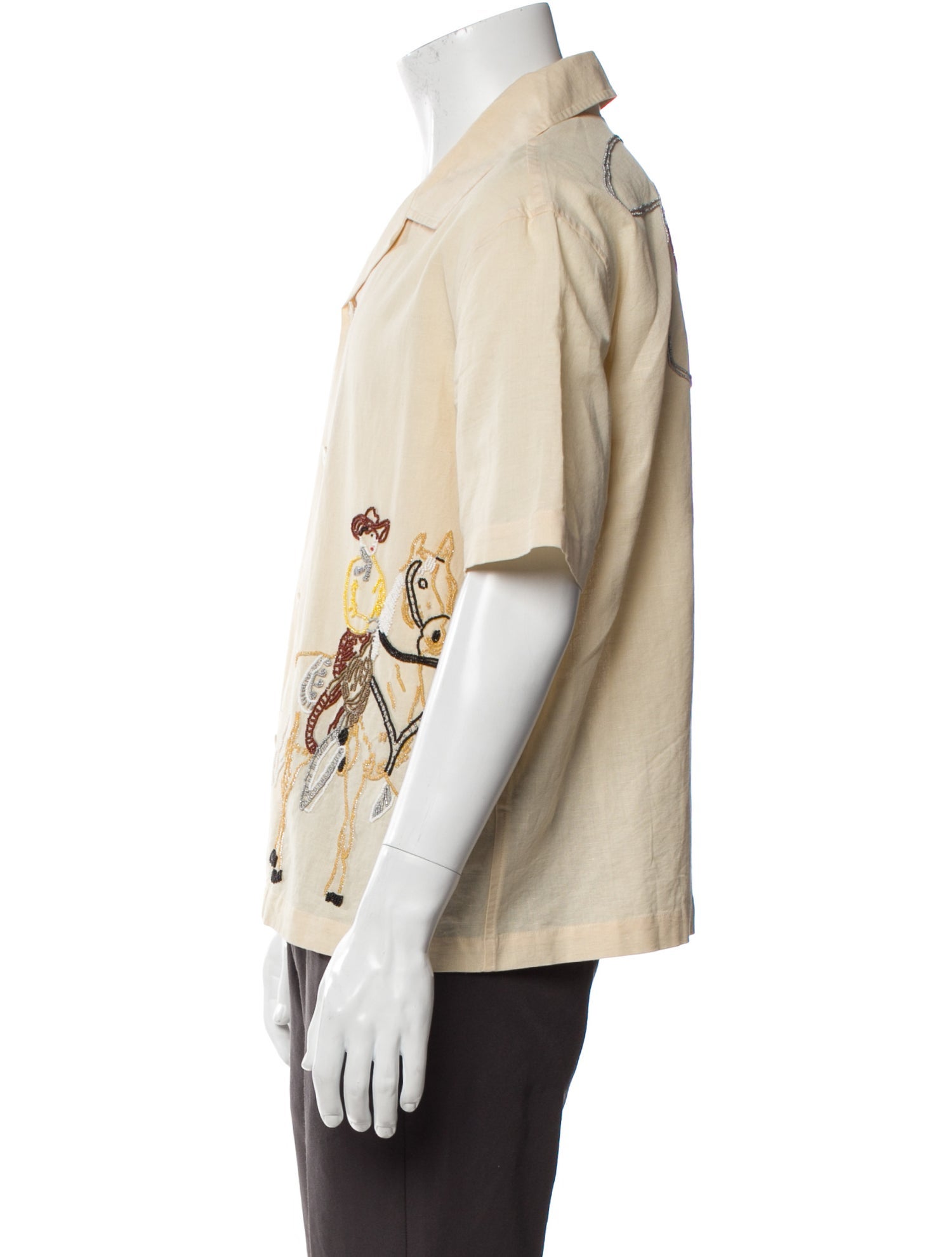 BODE Graphic Print Short Sleeve Shirt