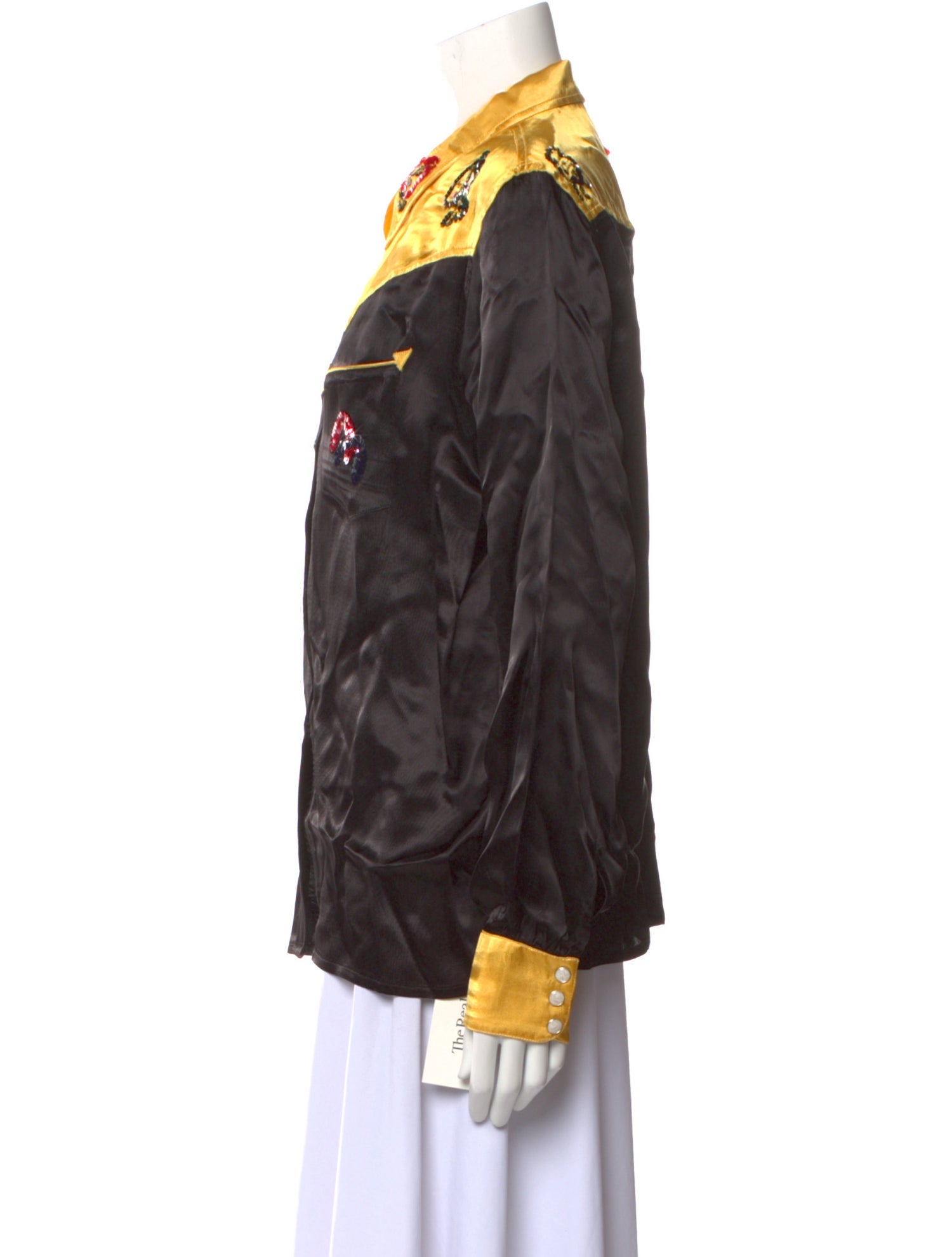 BODE Nylon Printed Button-Up Top