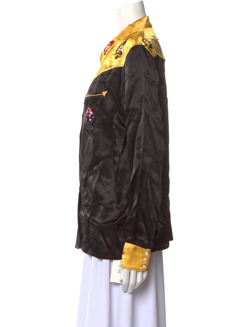 BODE Nylon Printed Button-Up Top