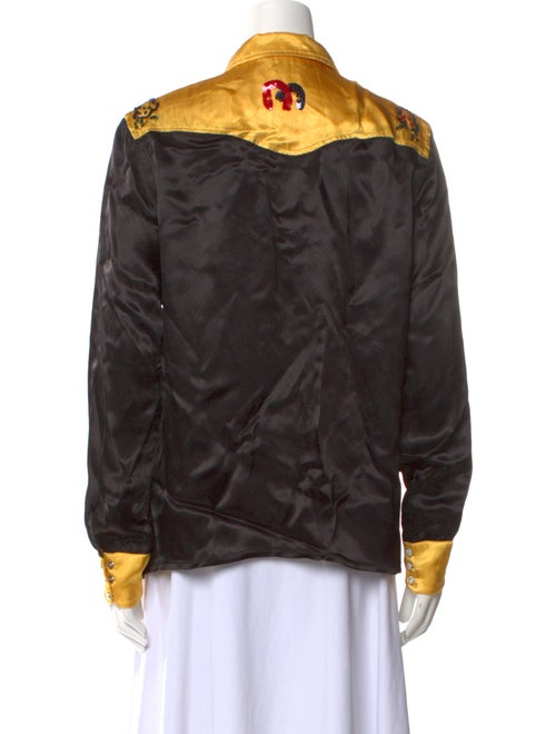 BODE Nylon Printed Button-Up Top